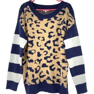 White Birch Womens Sweater Jumper Leopard Bold Washable XL 3107